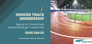 Free 1 Month Indoor Track Membership